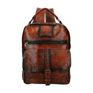 Mochila grande castanha