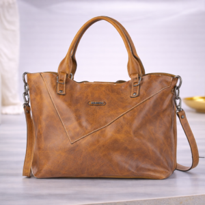 Mala em pele média de braço de duas alças