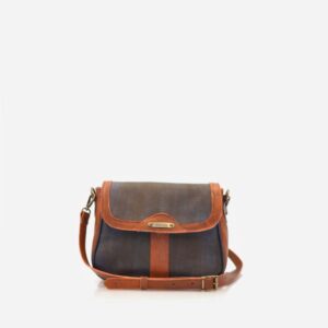 Mala média a tiracolo azul