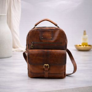 Mochila em couro premium Elenco – elegância, conforto e qualidade