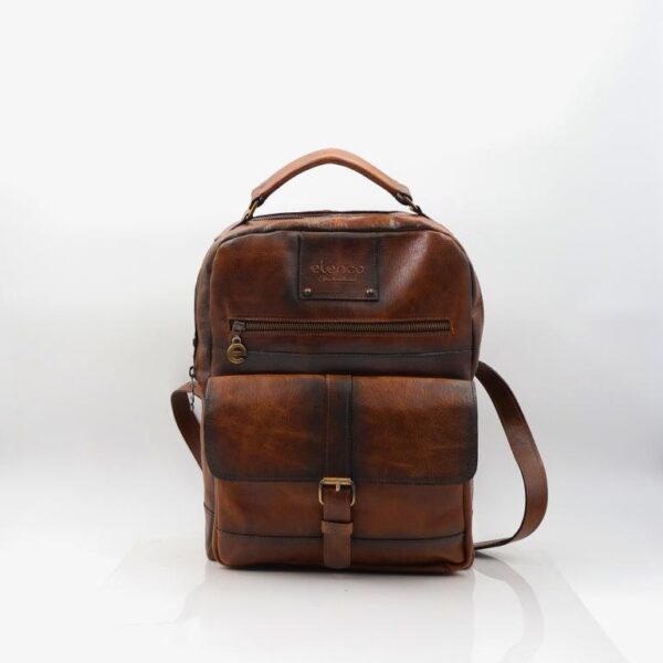 Mochila em couro premium Elenco – elegância, conforto e qualidade