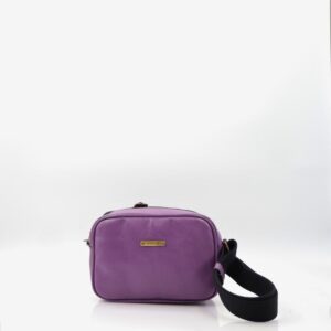 Mala pequena a tiracolo roxa