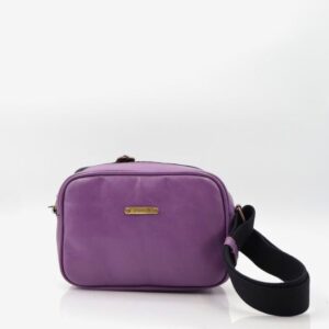 Mala pequena a tiracolo roxa