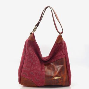 Mala em pele grande de uma alça biposicional de ombro