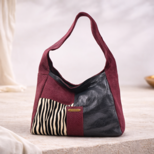 Mala de ombro azul roxa