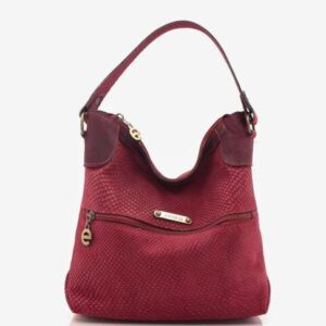 Mala em camurça média de uma alça de ombro