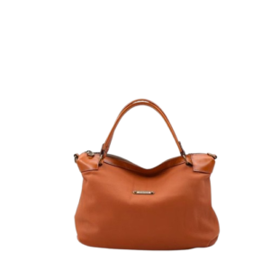 Mala em pele camel de duas alças de mão