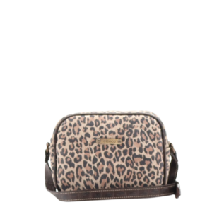 Mala pequena a tiracolo em camurça