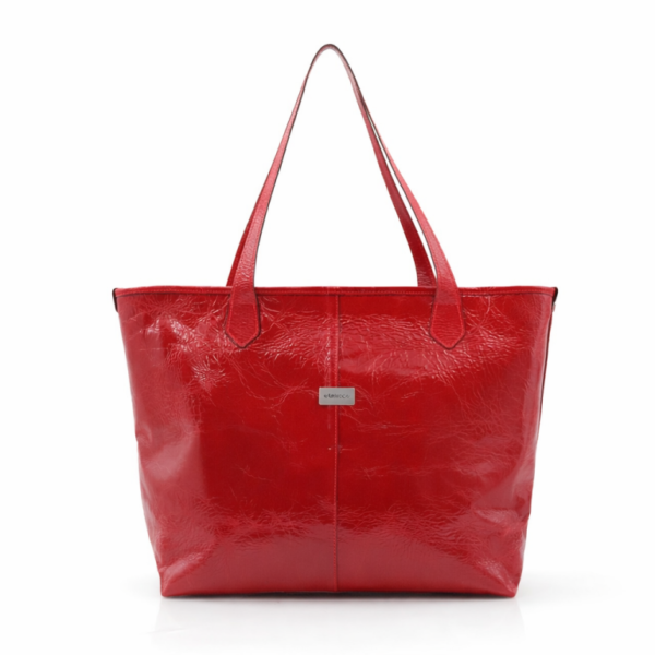 Mala grande em pele verniz