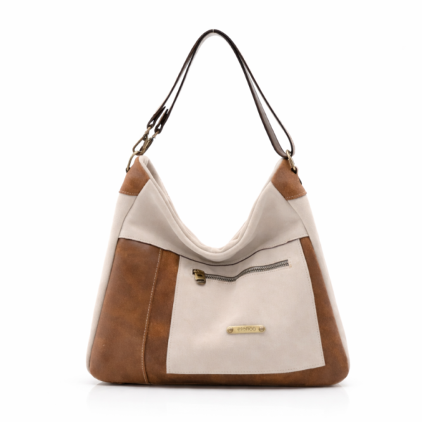 Mala em camurça de uma alça biposicional