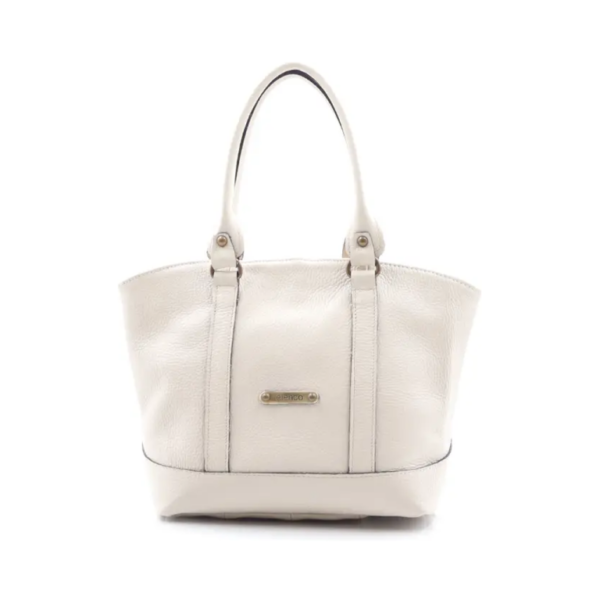 Mala em pele média de duas alças de mão