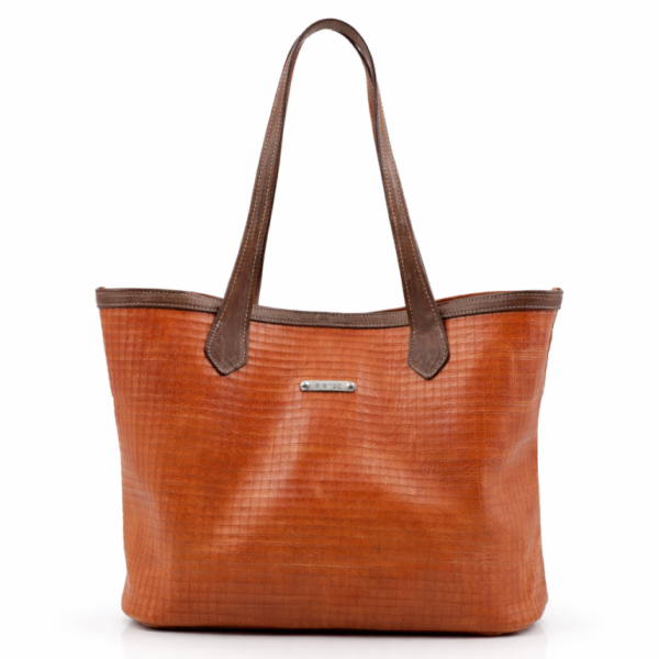 Mala grande de ombro camel